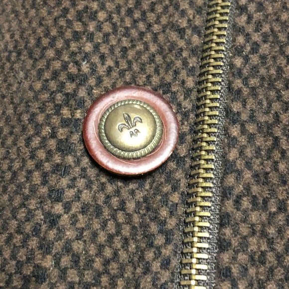 Mario Valente Cashmere Wool Brown Men's Coat 38 - Picture 5 of 8